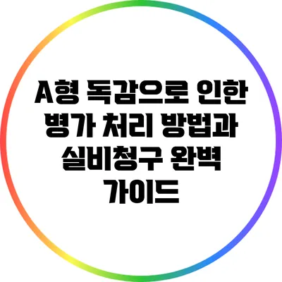 A형 독감으로 인한 병가 처리 방법과 실비청구 완벽 가이드