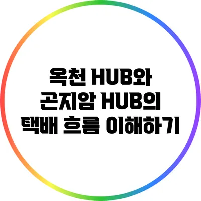 옥천 HUB와 곤지암 HUB의 택배 흐름 이해하기