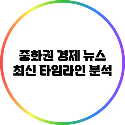 중화권 경제 뉴스 최신 타임라인 분석